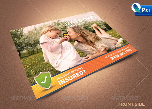 Life Insurance Marketing Postcard