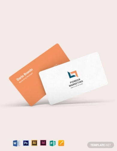 Marketing Agency Business Card Template