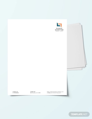 Marketing Agency Letter Head Template1