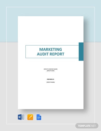 marketing audit report template