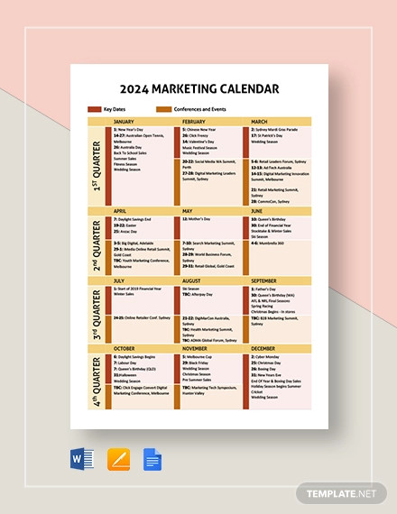 Marketing Calendar 37 Examples Format Pdf Examples