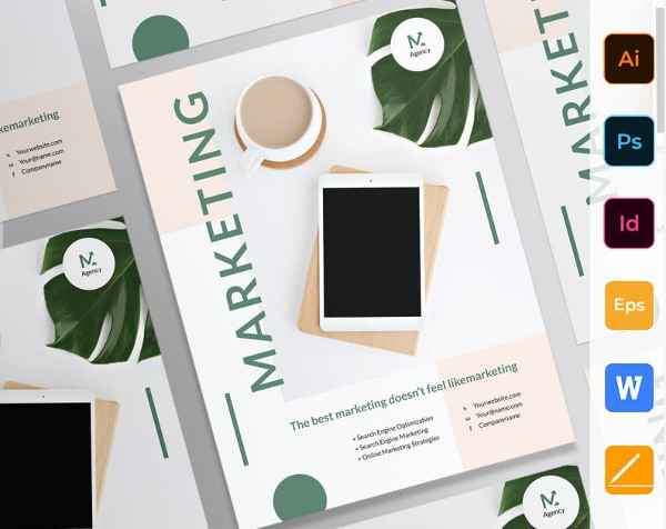 marketing company agency poster 