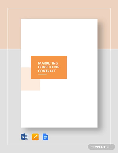marketing consulting contract template
