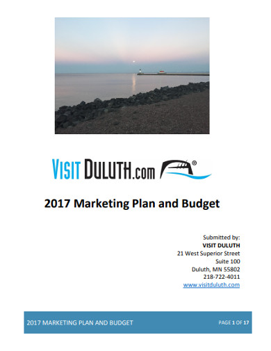 marketing plan and budget