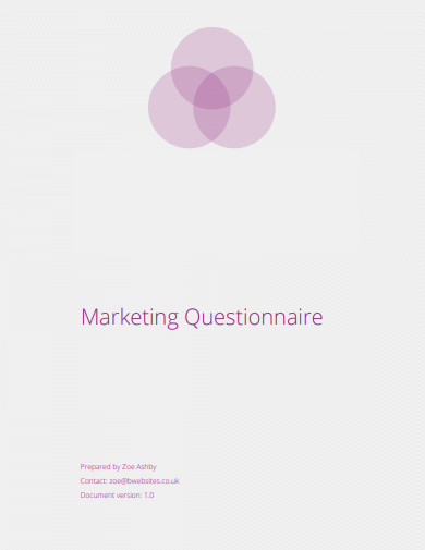 marketing questionnaire