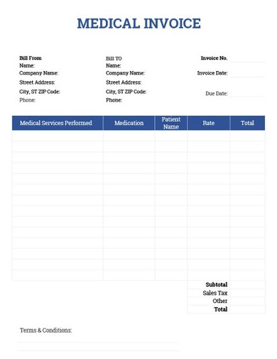 Simple Invoice - Examples