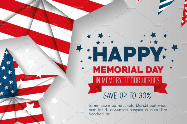 Memorial Day Commercial Label