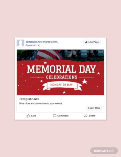 memorial day facebook post