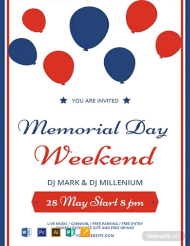 Memorial Day Weekend Flyer