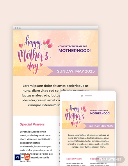 mothers day email newsletter