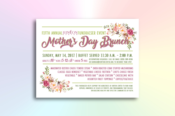 mothers day fundraiser flyer