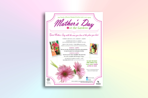 mother’s day family event flyer