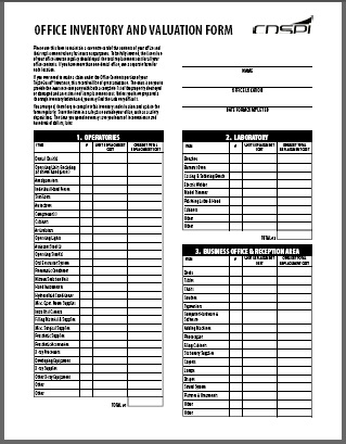 Supply List Template | HQ Printable Documents