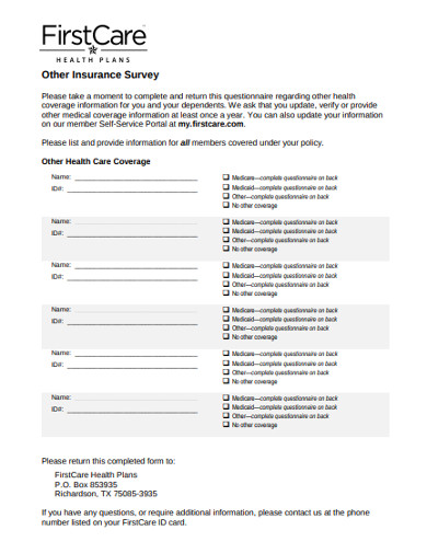 other insurance survey