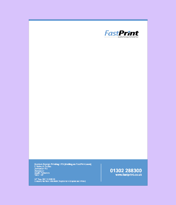 printing company letterhead