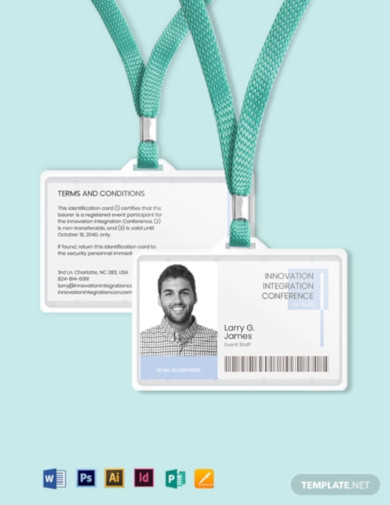 professional event id card