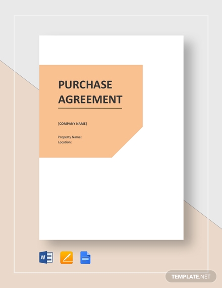 purchase agreement template