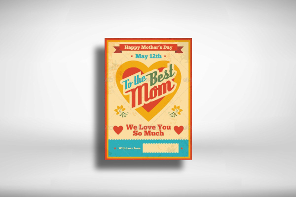 Retro Mother's Day Greeting Card