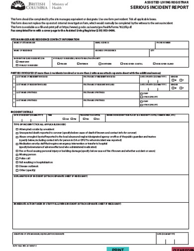 serious incident report form1