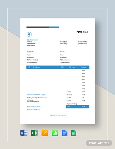 Simple Estimate Invoice Template