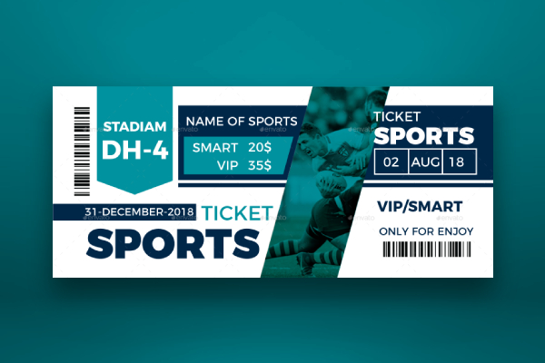 Sporting Event Ticket 13  Examples Format Sample Examples
