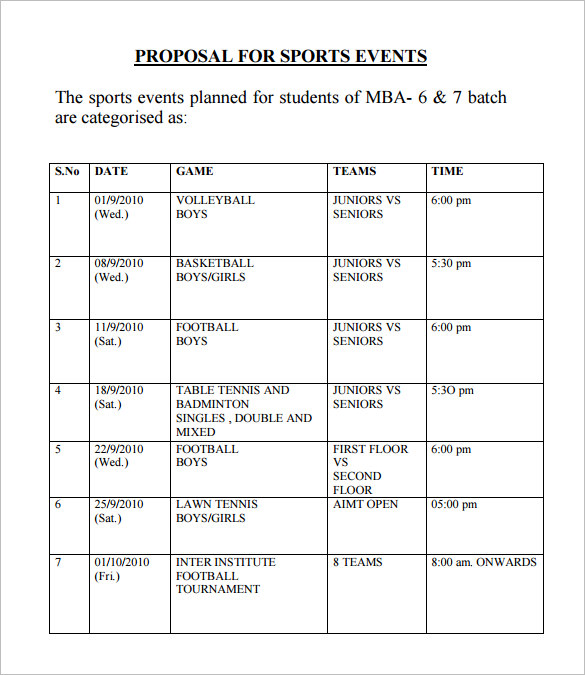 Event Proposal 17 Examples Format Pdf Examples