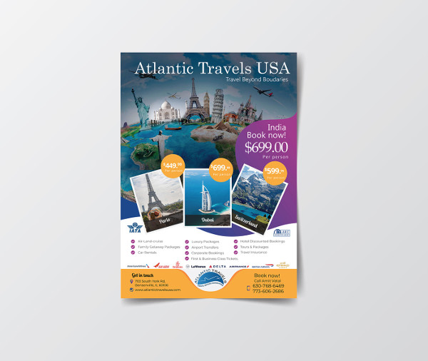 travel agency flyer design