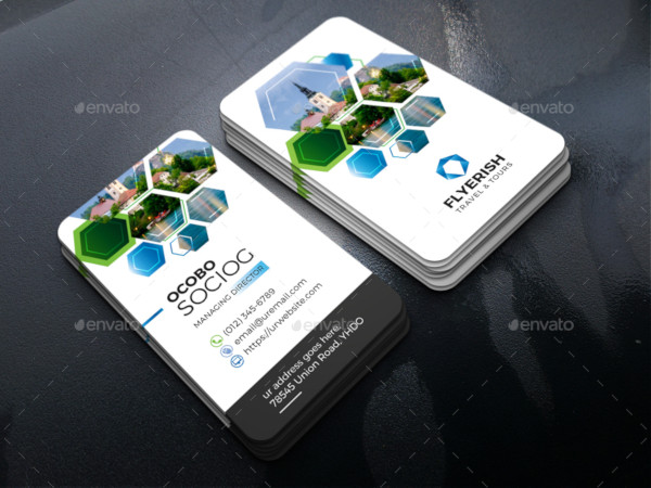 travel business card example