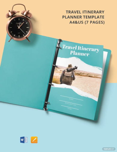 Travel Itinerary Planner Template