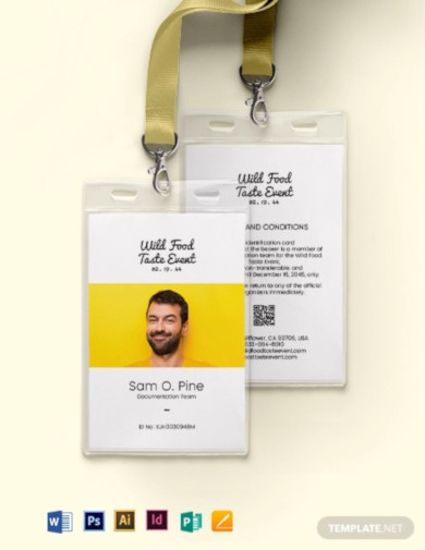 Event ID Card - 15+ Examples, Format, Pdf | Examples