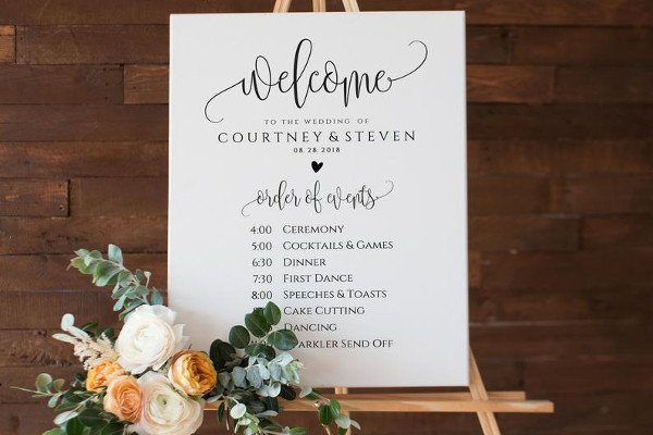 wedding event poster