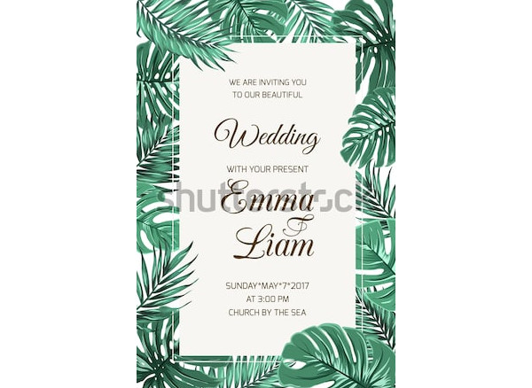 wedding event invitation card template