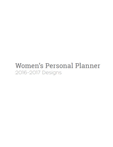 women’s personal planner