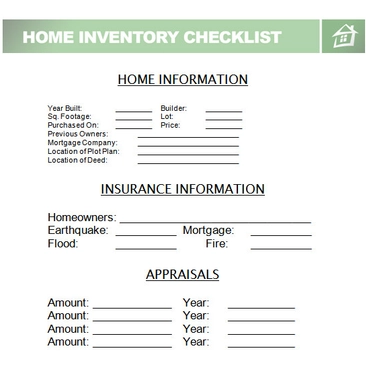 word inventory checklist template1