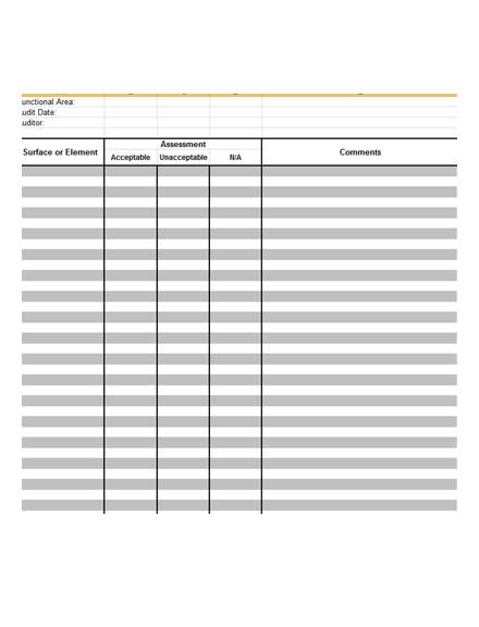 Cleaning Audit Form - 10+ Examples, Format, Pdf | Examples