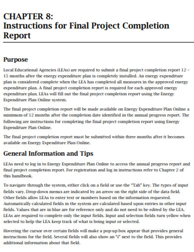 Basic Project Final Report Example