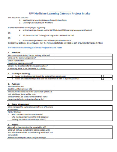 basic project intake form in pdf 