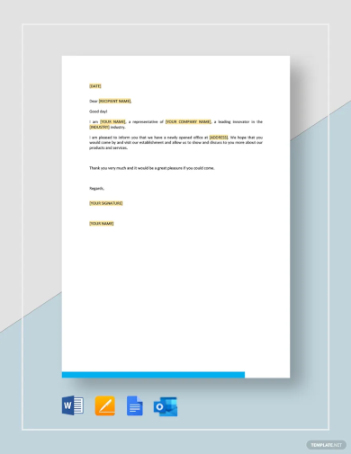 business introduction letter template