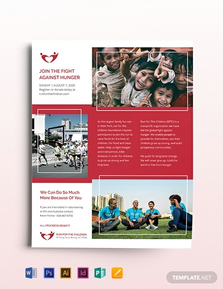 charity flyer template