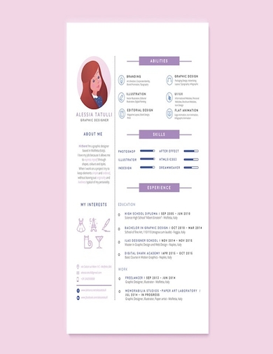charming inforaphic resume