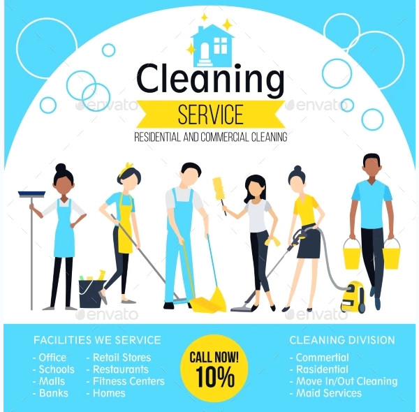 cleaning company poster