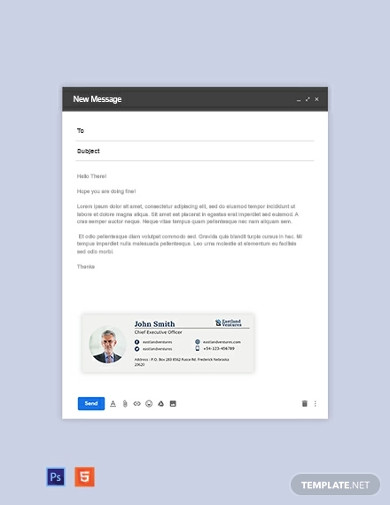 company ceo email signature template