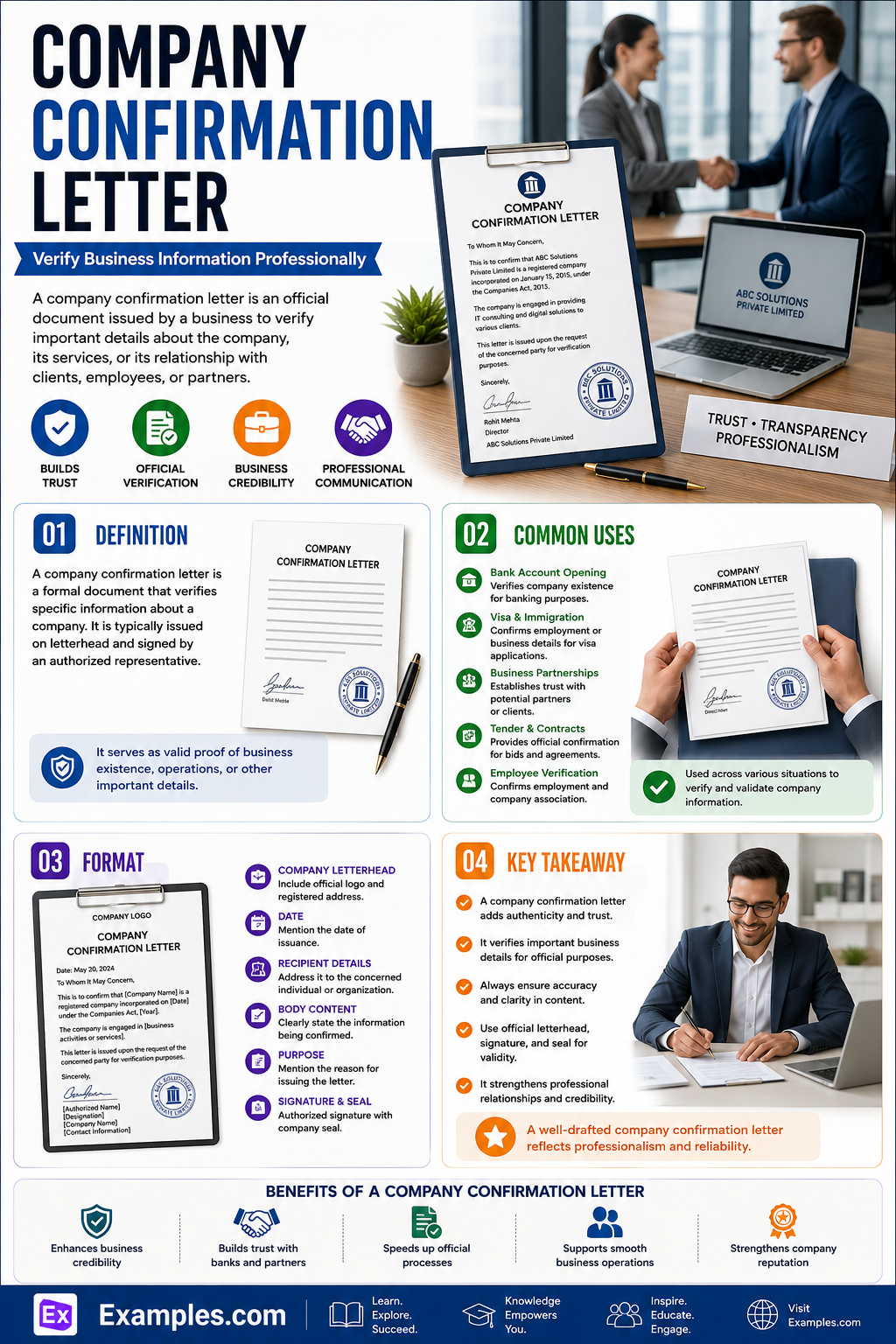 7+ Company Confirmation Letter Examples to Download