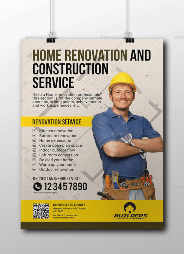 company construction building poster
