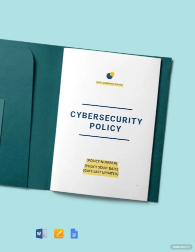 company cyber security policy template
