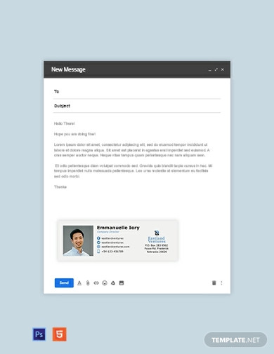 company director email signature template
