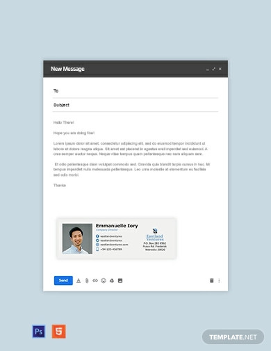 Company Director Email Signature Template