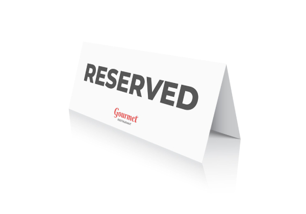 Free Printable Double Sided Reserved Sign Template