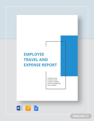 employee travel expense report template