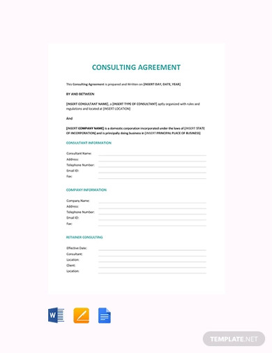 free consulting agreement template